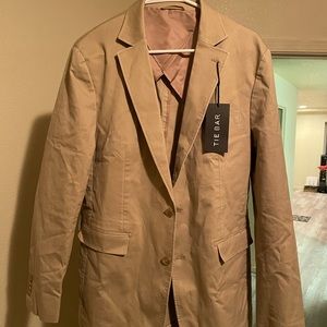 Never worn tan blazer. Sporty, casual, yet professional.